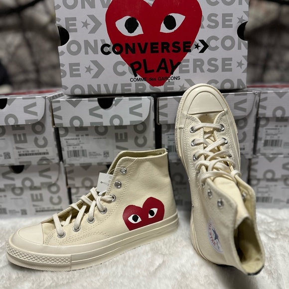 COMME DES GARÇONS PLAY
Off-White Converse Edition Chuck 70 High Top Sneakers - Picture 1 of 4
